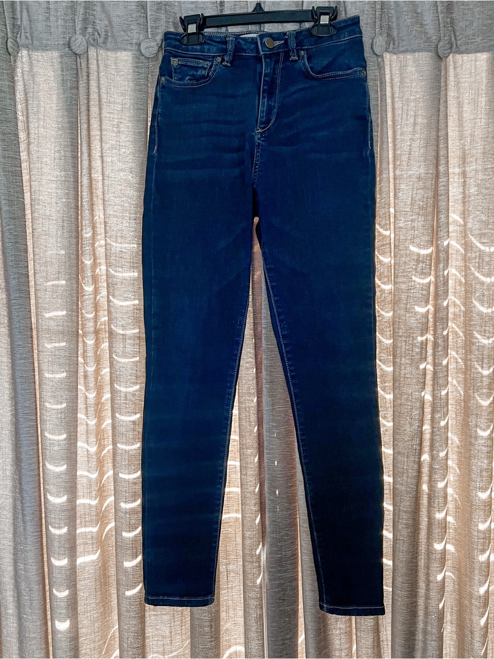 DL1961 Chrissy Trimtone Alexandra Dark Indigo High-Rise Skinny Jeans Size 24